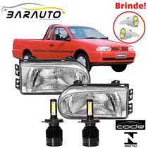 Farol saveiro g2 1995 até 2000 masc cromado super led 6000k