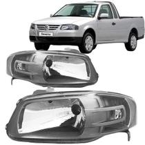 Farol saveiro g4 06 07 08 09 10 11 12 mascara cinza par Farol saveiro g4 06 07 08 09 10 11 12 mascara cinza par