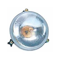 Farol Sem Vigia 178Mm Com 3 Orelhas Busscar Caio Ciferal Marcopolo Onibus Urbano, lente vidro, refletor em aco Usa Assimetrica ou H5