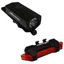 Farol + Sinalizador Power Light 350 Lumens Recarregável USB - ELLEVEN Farol + Sinalizador Power Light 350 Lumens Recarregável USB - ELLEVEN