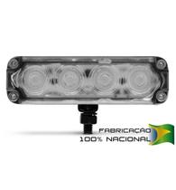 Farol Slim Strobo Estrobo Safetycar Luz Milha Power Led Âmbar Unitário (Peça)