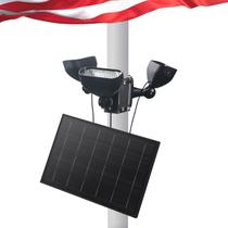 Farol Solar KARLIOBE para Mastro de Bandeira (5-12m) com 3 Holofotes