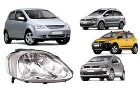 Farol SpaceFox 2004 05 2006 2007 Foco Simples Cromada LD