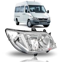 Farol sprinter 02/12 cdi eletrico liso ld (c/ auxiliar) (s/ motor)
