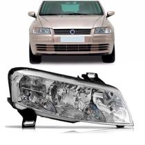 Farol Stilo 2001 2002 2003 2004 2005 06 2007 Moldura Cromada Sem Auxiliar Elétrico com Plug Quadrado Farol Stilo 2001 2002 2003 2004 2005 06 2007 Moldura Cromada Sem Auxiliar Elétrico com Plug Quadrado