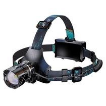Farol T60 LED recarregável com zoom ajustável ao ar livre