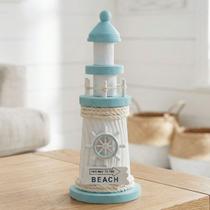 Farol Timão Marítimo Náutico Decoração Casa Praia Mar 19cm