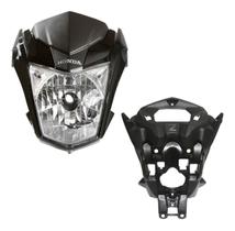 Farol Titan 160 Preto Com Logo + Tampa Traseira Painel