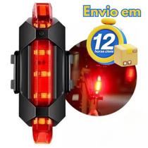 Farol Traseiro Usb Lanterna Luz Leds Sinalizador Bicicleta JY-918 Farol Traseiro Usb Lanterna Luz Leds Sinalizador Bicicleta JY-918