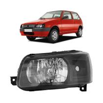 Farol Uno 2004 ate 2013 Mascara Negra Lado Esquerdo BapImports