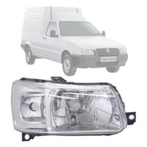 Farol uno e fiorino 2005 a 2013 mascara cromada lado direito Farol uno e fiorino 2005 a 2013 mascara cromada lado direito