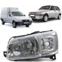 Farol Uno Mille Fiorino Uno Smart 2005 a 2012 LE Mascara Metalizada H4 51897841