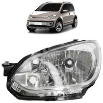 Farol Up Cross 2014 2015 2016 2017 Máscara Cromada Lisa Acrílico Carcaça Preta