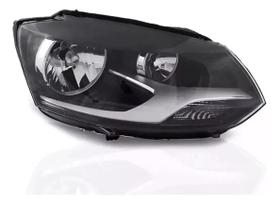 Farol Volkswagen Fox 2010 2011 2012 2013 2014 Foco Duplo Mascara Negra