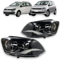 Farol volkswagen fox spacefox 2010 a 2014 foco duplo direito