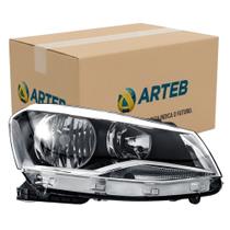 Farol Volkswagen Gol/voyage/saveiro G6 2013 Ate 2016 Lado Direito Foco Duplo e Mascara Cromada Arteb