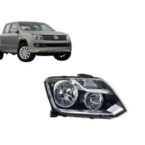 Farol VW Amarok 2011 a 2015 Masc Negra Direito Farol VW Amarok 2011 a 2015 Masc Negra Direito