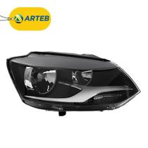 farol vw fox spacefox crossfox 10/14 DUPLO H7/H1 reg. manual mascara negra ld DIREITO ARTEB 0160742