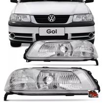 Farol Vw Gol Giii FOCO SIMPLES/MÁSCARA CROMADA