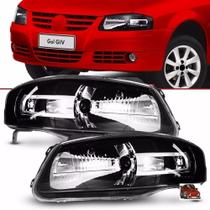 Farol Vw Gol GIV 05/12 Mascara Negra