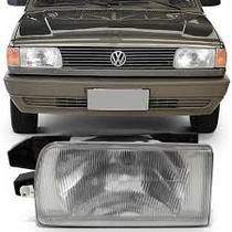 Farol vw gol/ parati/ voyage gi 91/95 saveiro gi 91/97 com adaptador de pisca para arteb/ cibie lente de vidro lado esquerdo Farol vw gol/ parati/ voyage gi 91/95 saveiro gi 91/97 com adaptador de pisca para arteb/ cibie lente de vidro lado esquerdo