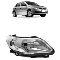 Farol VW Gol Saveiro Voyage G5 2009 2010 2011 2012 Foco Simples Cromado Lado Direito