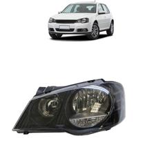 Farol VW Golf 2008 2009 2010 2011 2012 2013 Máscara Negra Lado Esquerdo