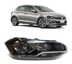 Farol VW Polo Virtus 2018 2019 20 21 22 com Friso Cromado LD