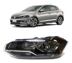 Farol VW Polo Virtus 2018 2019 20 21 22 com Friso Cromado LE