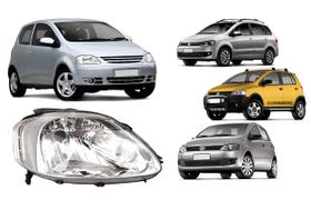 Farol vw spacefox 2009 ate 2010 foco simples cromado le Farol vw spacefox 2009 ate 2010 foco simples cromado le