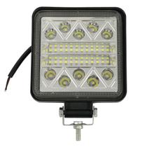 Farolete de Milha Led Quadrado 102w Carro Caminhão 12v 24v