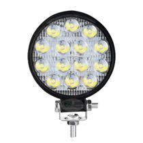 Farolete Farol Milha 14 Led Redondo 42W 12V 24v 6000K - Importado