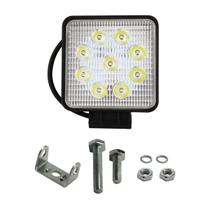 Farolete Milha Quadrado 9 Leds Bivolt 27w Jeep Valmet Truck