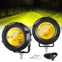 Faros Antiniebla Auxbeam LED Redondos Amarillos 3.5 pulgadas 50W para Todo Terreno Faros Antiniebla Auxbeam LED Redondos Amarillos 3.5 pulgadas 50W para Todo Terreno
