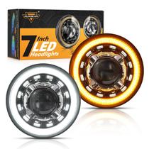 Faros LED Auxbeam Redondos de 7 Pulgadas H6024 para Jeep Wrangler Faros LED Auxbeam Redondos de 7 Pulgadas H6024 para Jeep Wrangler