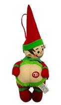 Farting Elf Christmas Ornaments Red-Funny Christmas Tree Decoration-Stocking Stuffer Nice Gag Gift-He Farts The Song Deck The Halls Quando você pressiona seu corpo-Medidas 6x7 polegadas