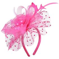 Fascinator Needzo para mulheres Kentucky Derby The Oaks Pink