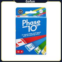 Fase 10 do jogo de cartas para 2 a 6 jogadores com 7 anos ou mais