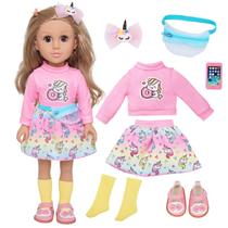 Fashion Doll Ecore Fun de 18 polegadas com roupas e acessórios para meninas