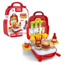 Fast Food A Maleta Infantil Divertida Com 29 Peças 3 Em 1 Com Alça OFERTA ESPECIAL !! - Fun game