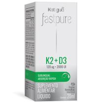 Fast Pure Vitamina K2 120Mcg + D3 2000Ui Sabor Frutas Vermelhas Katiguá 20ml