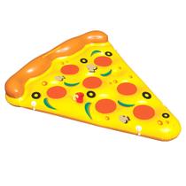 Fatia de pizza inflável Pool Float Swimline com porta-copos