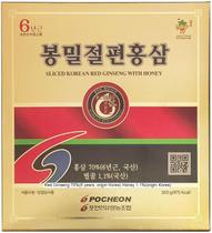 Fatia vermelha coreana de 6 anos de ginseng POCHEON 300g com mel