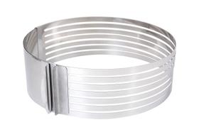 Fatiador Bolo Aço Inox Confeiteiro Ajustável 24-26cm Fatiador Bolo Aço Inox Confeiteiro Ajustável 24-26cm