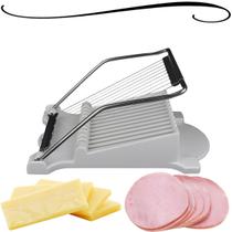 Fatiador Cortador De Cozinha Manual Multifuncional 10 Fios Para Frios E Queijos - Uny Gift