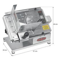 Fatiador Cortador De Frios Semi Automático Aço Inox 200mm Bm06 Bermar