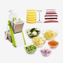Fatiador Cortador de Legumes ralador de legumes triturador processador de alimentos multifuncional 30 Opções de Fatias Palitos e cubos Manual 5 EM 1