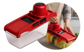 Fatiador De Alimentos Cortador De Legumes Mandoline 10 Em 1 Maxbraz Fatiador De Alimentos Cortador De Legumes Mandoline 10 Em 1 Maxbraz