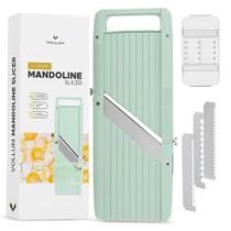 Fatiador de Alimentos Vollum Mandoline com 3 Lâminas de Aço Inoxidável Fatiador de Alimentos Vollum Mandoline com 3 Lâminas de Aço Inoxidável