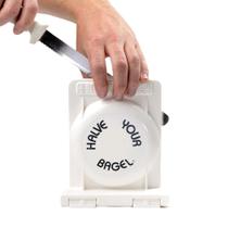 Fatiador de Bagel Halve Your Bagel Branco 18x8x15 cm
